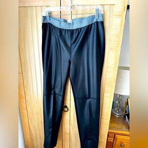 Chico’s pull on faux leather pant
